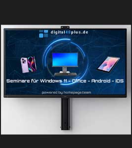 Großer Monitor für Trainer Präsentationen